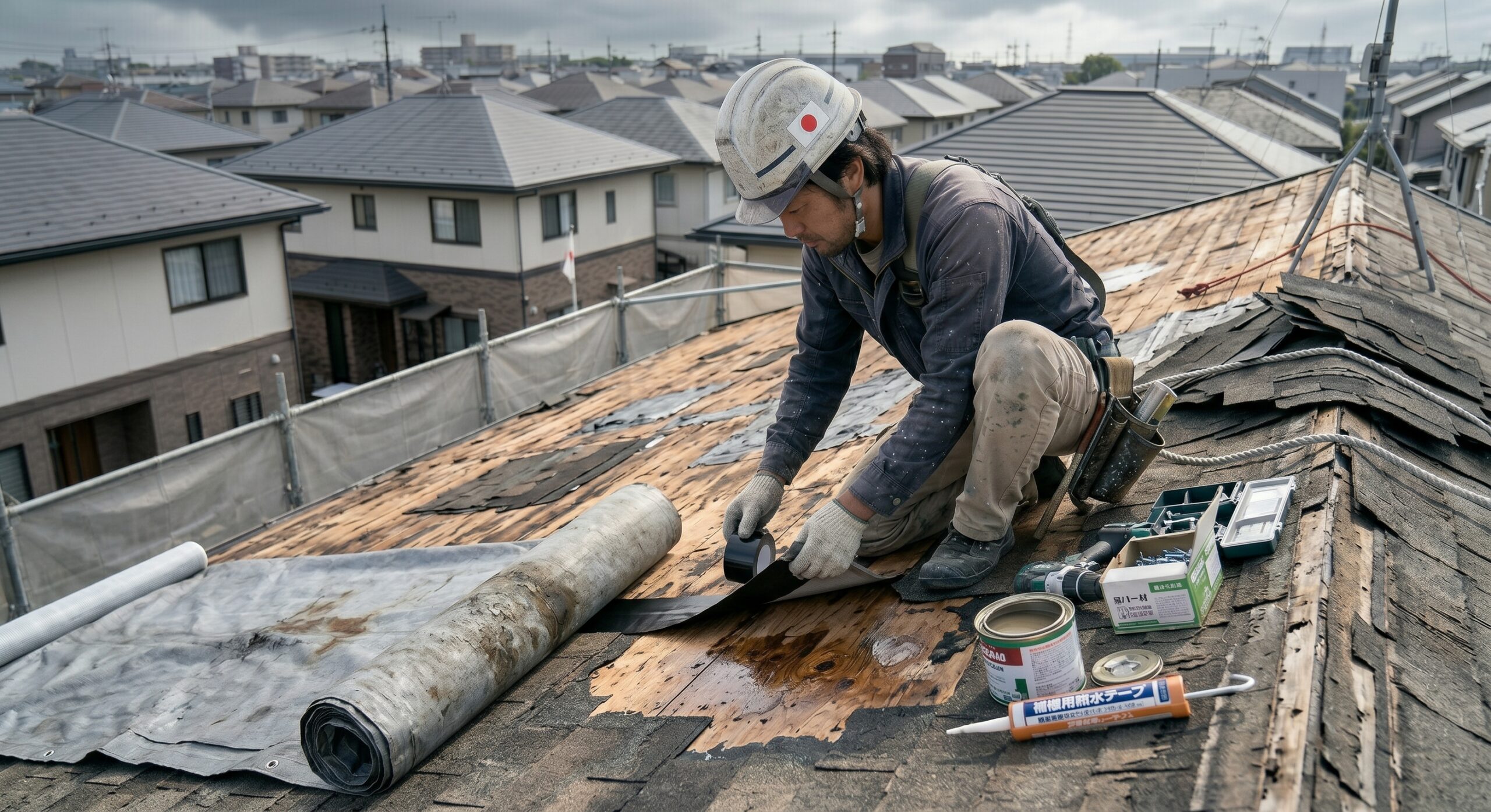施工メニュー：雨漏り修理